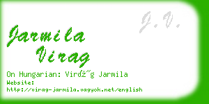 jarmila virag business card